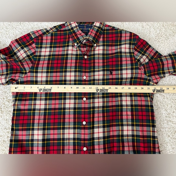 Men's Medium Polo Ralph Lauren Button Up GUC - Picture 4 of 6